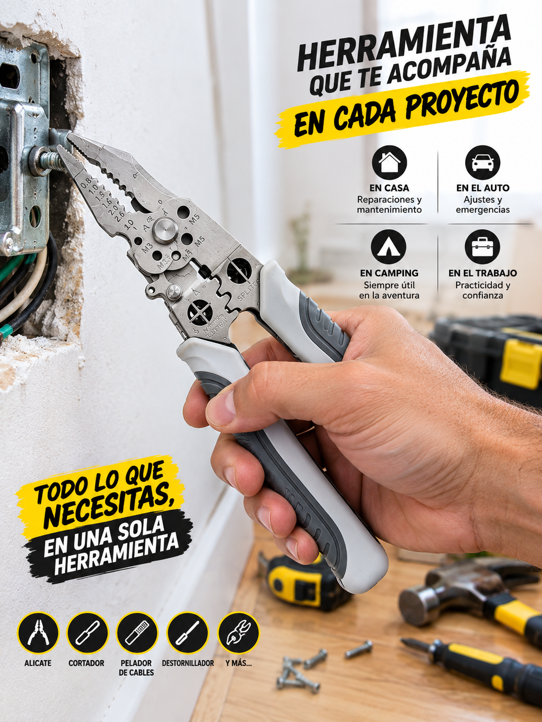 ⚡ PINZA PELACABLE PREMIUM