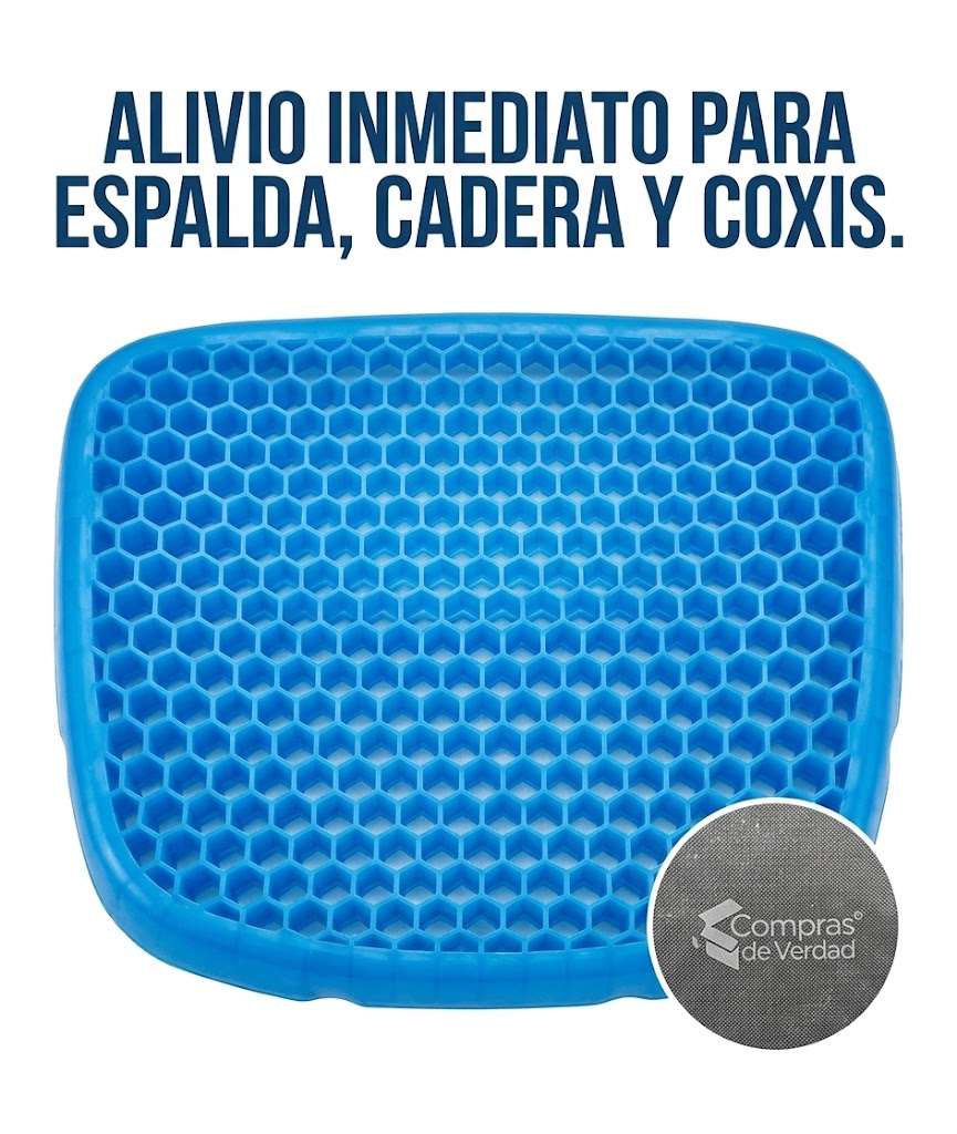 Cojín de Gel Ergonómico — Trabaja Sin Dolor y Con Frescura Todo el Día